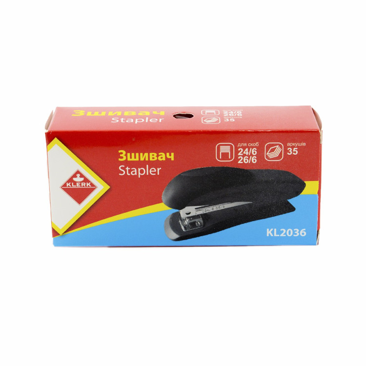 Степлер канцелярський KLERK (KL2036), 35 аркушів